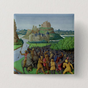 Battle between the Maccabees and the Bacchides 15 Cm Square Badge