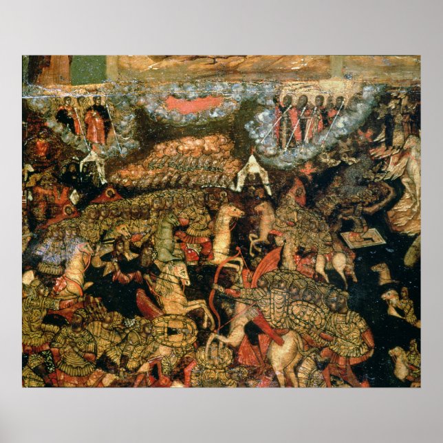 Battle between the Russian and Tatar troops Poster (Front)