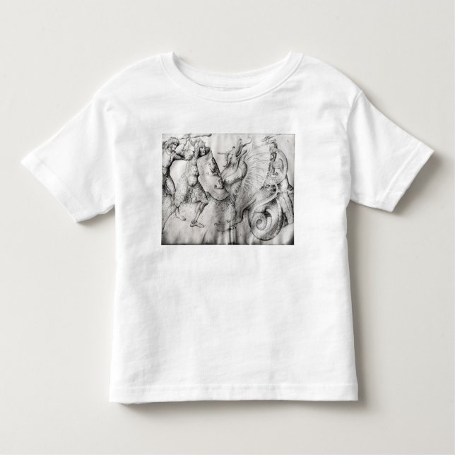 Battle between warriors and a dragon, c.1450 toddler T-Shirt (Front)