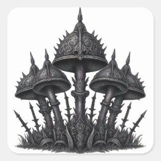 Battle Caps Square Sticker