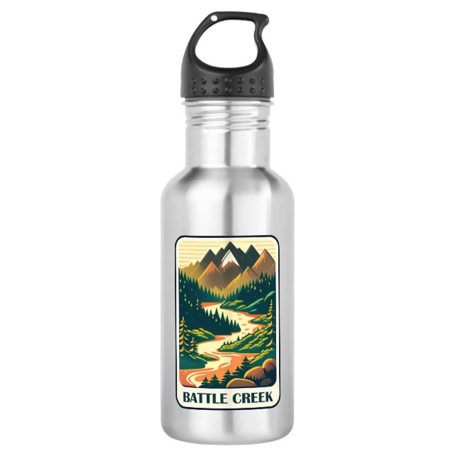 Battle Creek Idaho Colours 532 Ml Water Bottle (Front)
