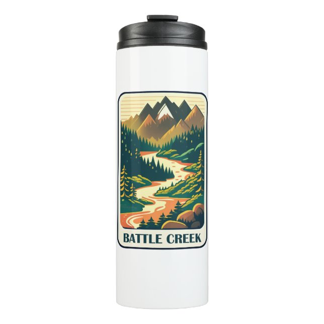 Battle Creek Idaho Colours Thermal Tumbler (Front)