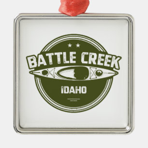 Battle Creek Wild And Scenic River Idaho Kayaking Metal Tree Decoration