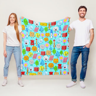 battle for dream island pattern fleece blanket