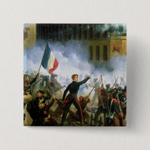 Battle in the Rue de Rohan 15 Cm Square Badge