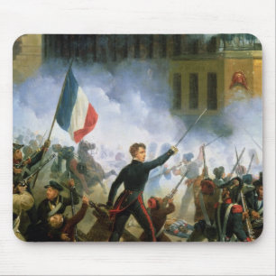 Battle in the Rue de Rohan Mouse Pad