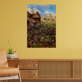 Battle in Village Digital Art Poster #01