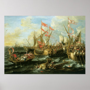 Battle of Actium, 2 September 31 BC; 1672 Poster