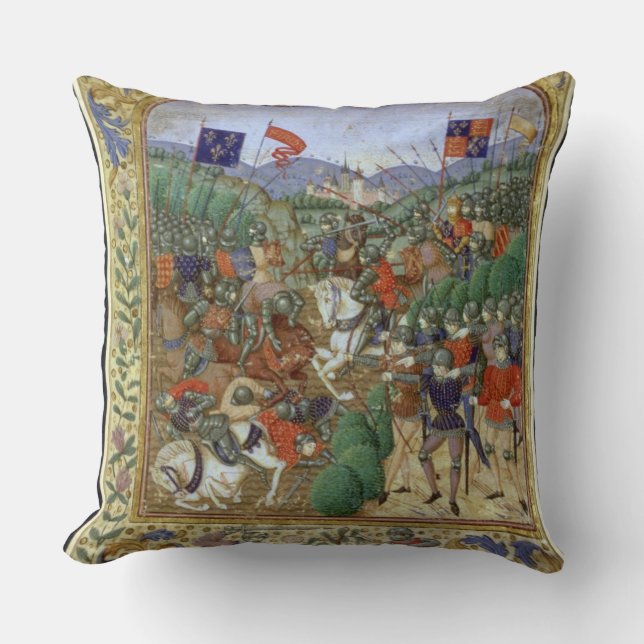 Battle of Agincourt, October 25th 1415 (w/c on pap Cushion (Front)