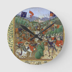 Battle of Agincourt, October 25th 1415 (w/c on pap Round Clock