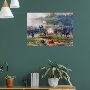 Battle of Antietam Thure de Thulstrup 1887 Restore Poster