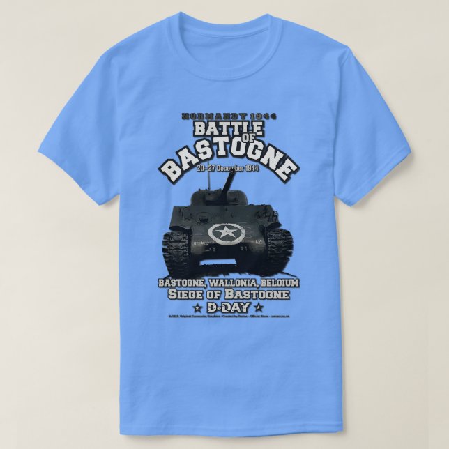 Battle of Bastogne Wallonia Belgium T-Shirt (Design Front)