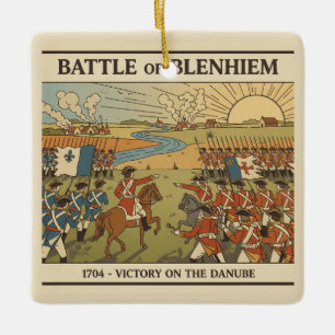 Battle of Blenheim Illustration Ceramic Ornament