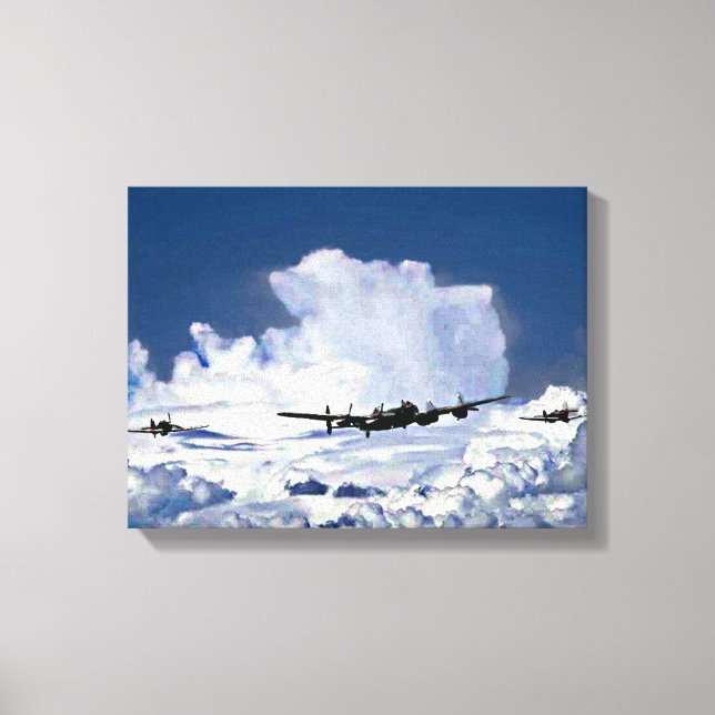 Battle of Britain Memorial Flight Canvas Print (Front)