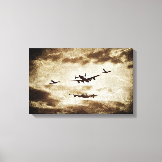 battle of britain memorial flight canvas print (Front)
