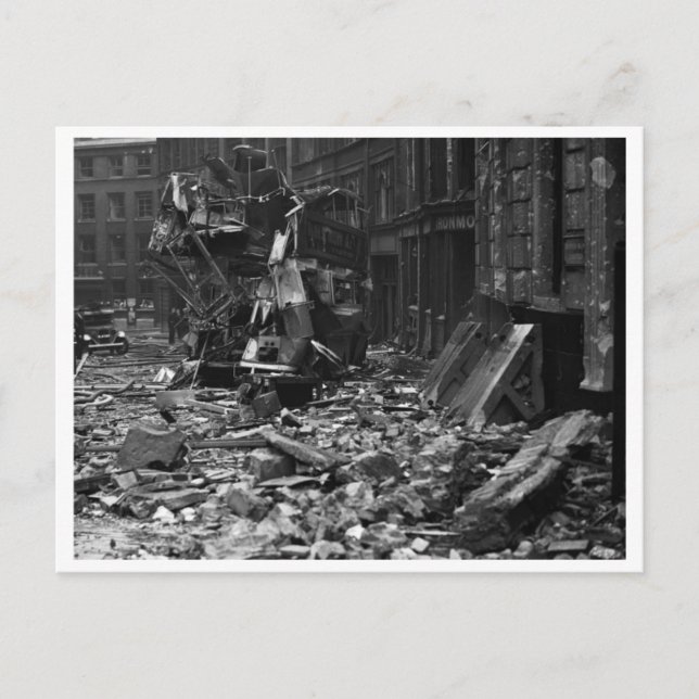 Battle of Britain & The Blitz: #13 Blitz Begins Postcard (Front)