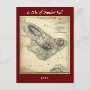 Battle of Bunker Hill - American Revolutionary War Postcard