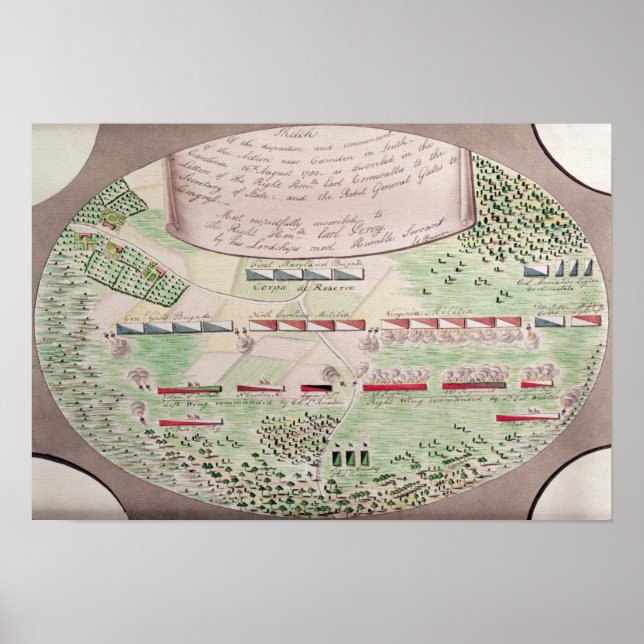 Battle of Camden, 1780 Poster (Front)