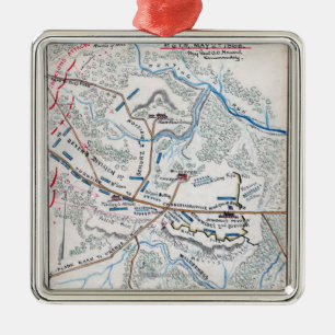 Battle of Chancellorsville 3 Metal Tree Decoration
