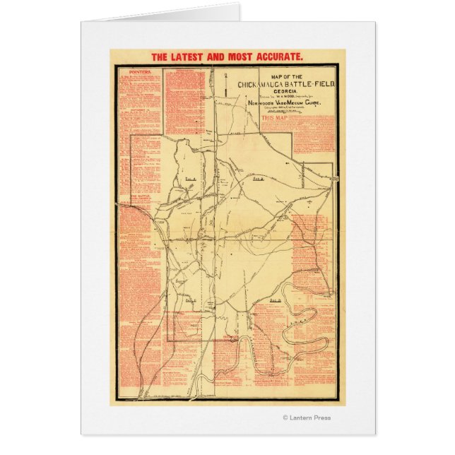Battle of Chickamauga - Civil War Panoramic Map 2 (Front)