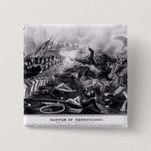 Battle of Churubusco 15 Cm Square Badge