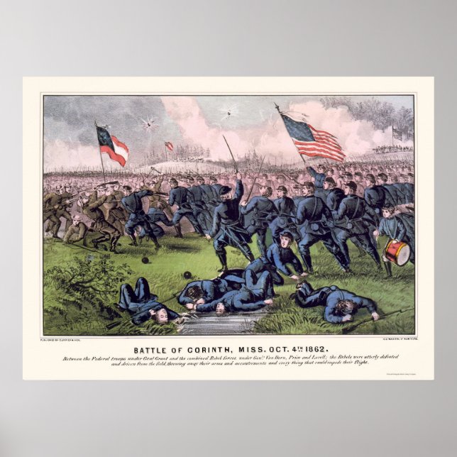 Battle of Corinth by  1862 Poster (Front)