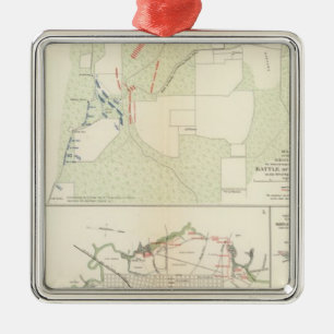 Battle of Corinth Iuka Bayou Fourche Metal Tree Decoration