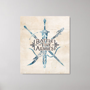 BATTLE OF FIVE ARMIES™ Logo Canvas Print