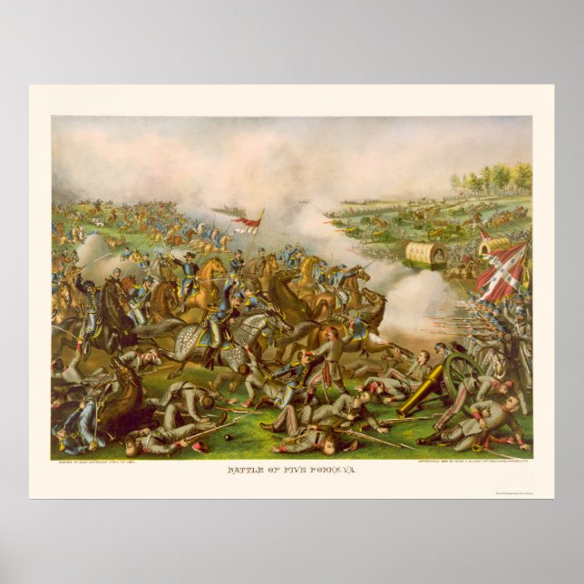 Battle of Five Forks, VA 1865 Poster (Front)