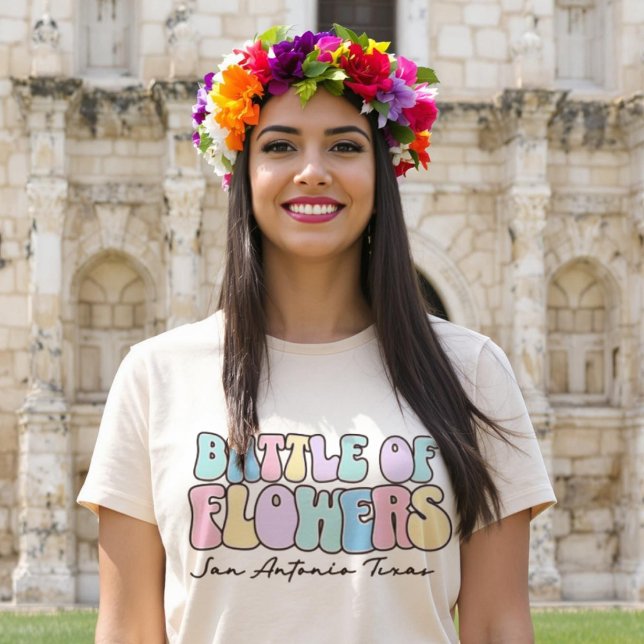 Battle of Flowers Fiesta San Antonio Texas  T-Shirt (Battle of Flowers Fiesta San Antonio Texas T-Shirt.)