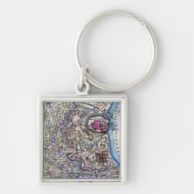Battle of Fort Donelson - Civil War Panoramic Key Ring (Front)