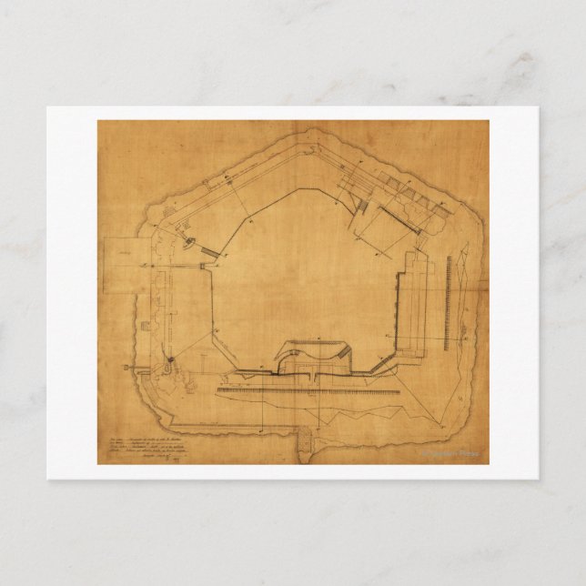 Battle of Fort Sumter - Civil War Panoramic 3 Postcard (Front)