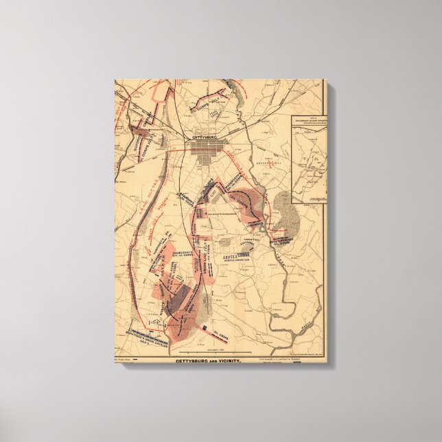 Battle of Gettysburg 12 Canvas Print (Front)