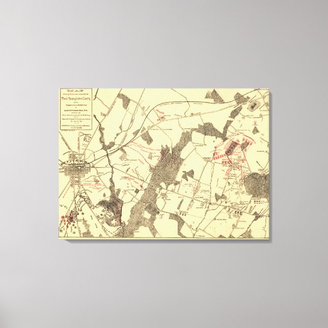Battle of Gettysburg 15 Canvas Print (Front)