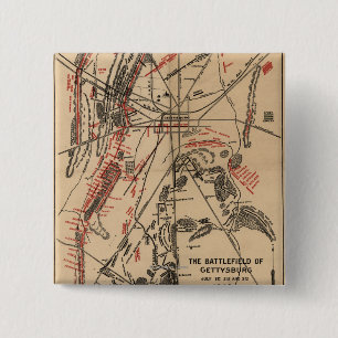 Battle of Gettysburg 2 15 Cm Square Badge