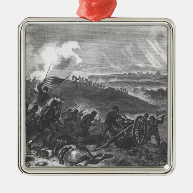 Battle of Gettysburg Metal Tree Decoration (Front)