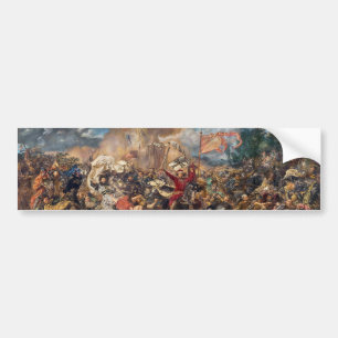 Battle of Grunwald (Mediaeval Military Scene) (War Bumper Sticker