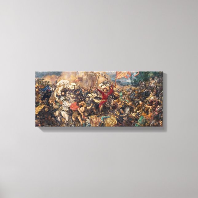 Battle of Grunwald (Medieval Military Scene) (War) Canvas Print (Front)