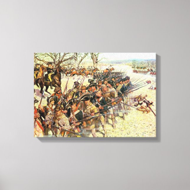 Battle of Guilford Courthouse American Revolution Canvas Print (Front)