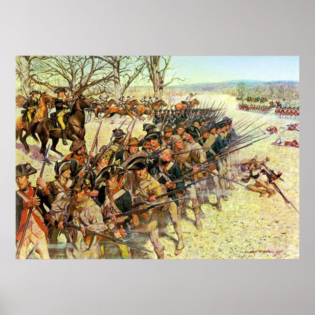 Battle of Guilford Courthouse by Charles McBarron Poster (Front)