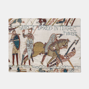 Battle of Hastings- Bayeux Tapestry King Harold Doormat