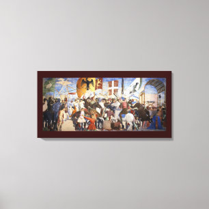 BATTLE OF HERACLIUS by Piero Della Francesca Canvas Print