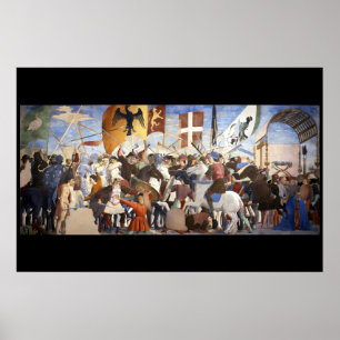 BATTLE OF HERACLIUS by Piero Della Francesca Poster