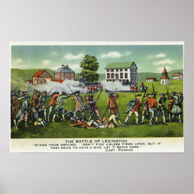 Battle of Lexington Scene Poster (Front)