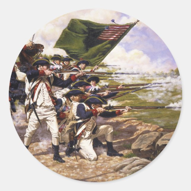 Battle of Long Island by Domenick D'Andrea Classic Round Sticker (Front)