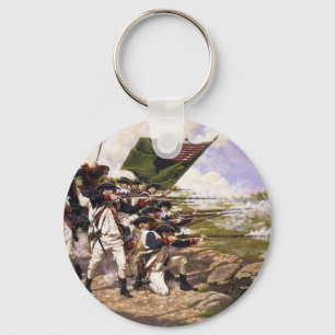 Battle of Long Island by Domenick D'Andrea Key Ring