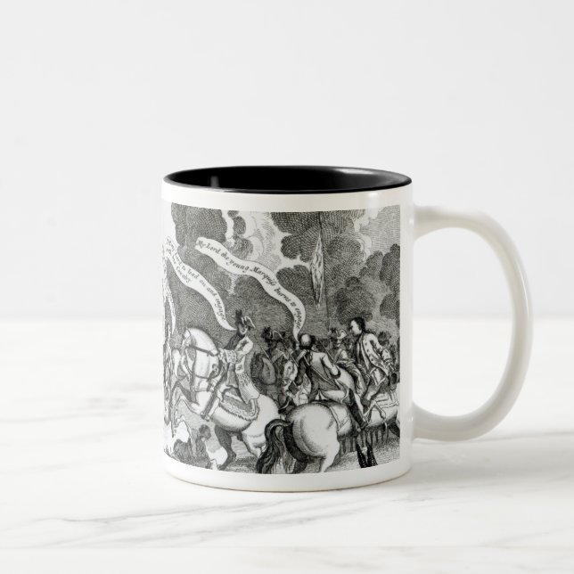 Battle of Minden, 1st August 1759 Two-Tone Coffee Mug (Right)