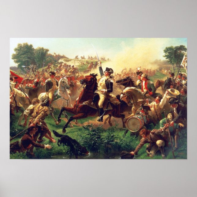Battle of Monmouth by Emanuel Leutze Poster (Front)