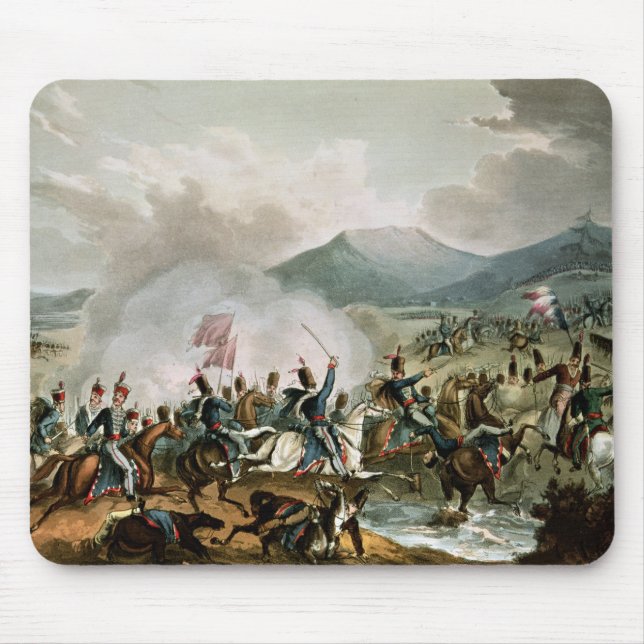 Battle of Morales,engraved by Thomas Sutherland Mouse Pad (Front)