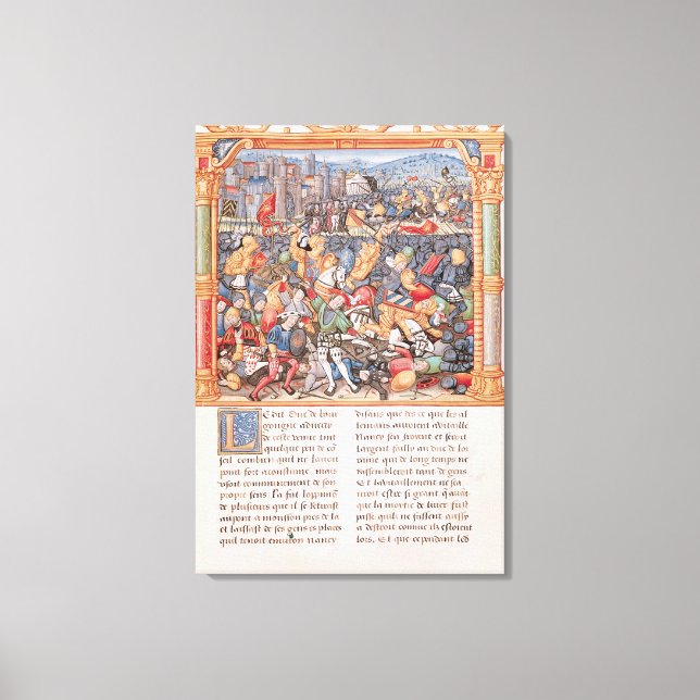 Battle of Nancy in 1477 Canvas Print (Front)